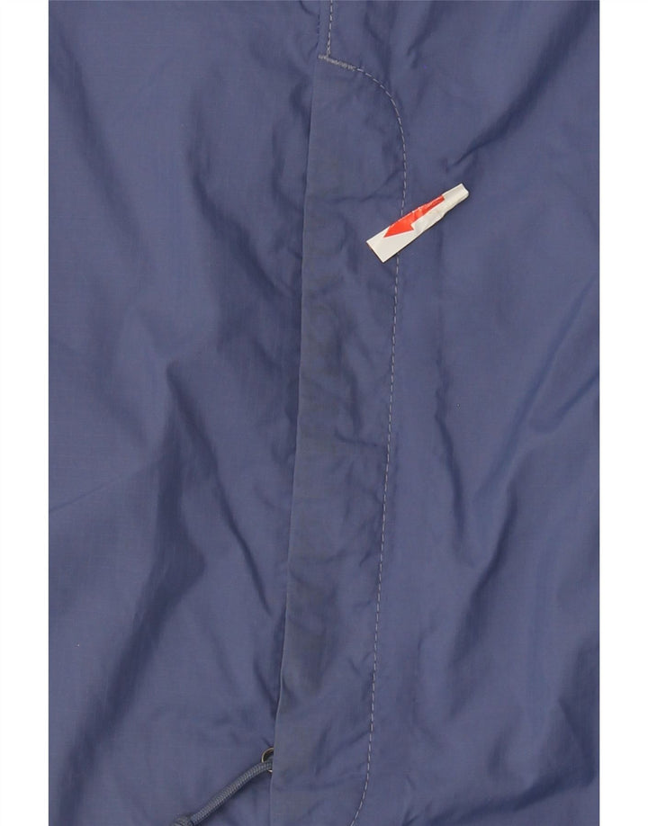 Giacca antipioggia con cappuccio da donna The North Face UK 16 Large Blu Nylon