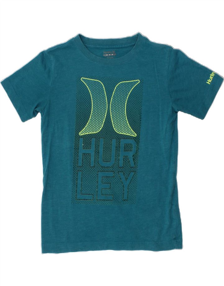 HURLEY Boys Graphic T-Shirt Top 10-11 Years Medium  Blue Cotton Vintage Hurley and Second-Hand Hurley from Messina Hembry 
