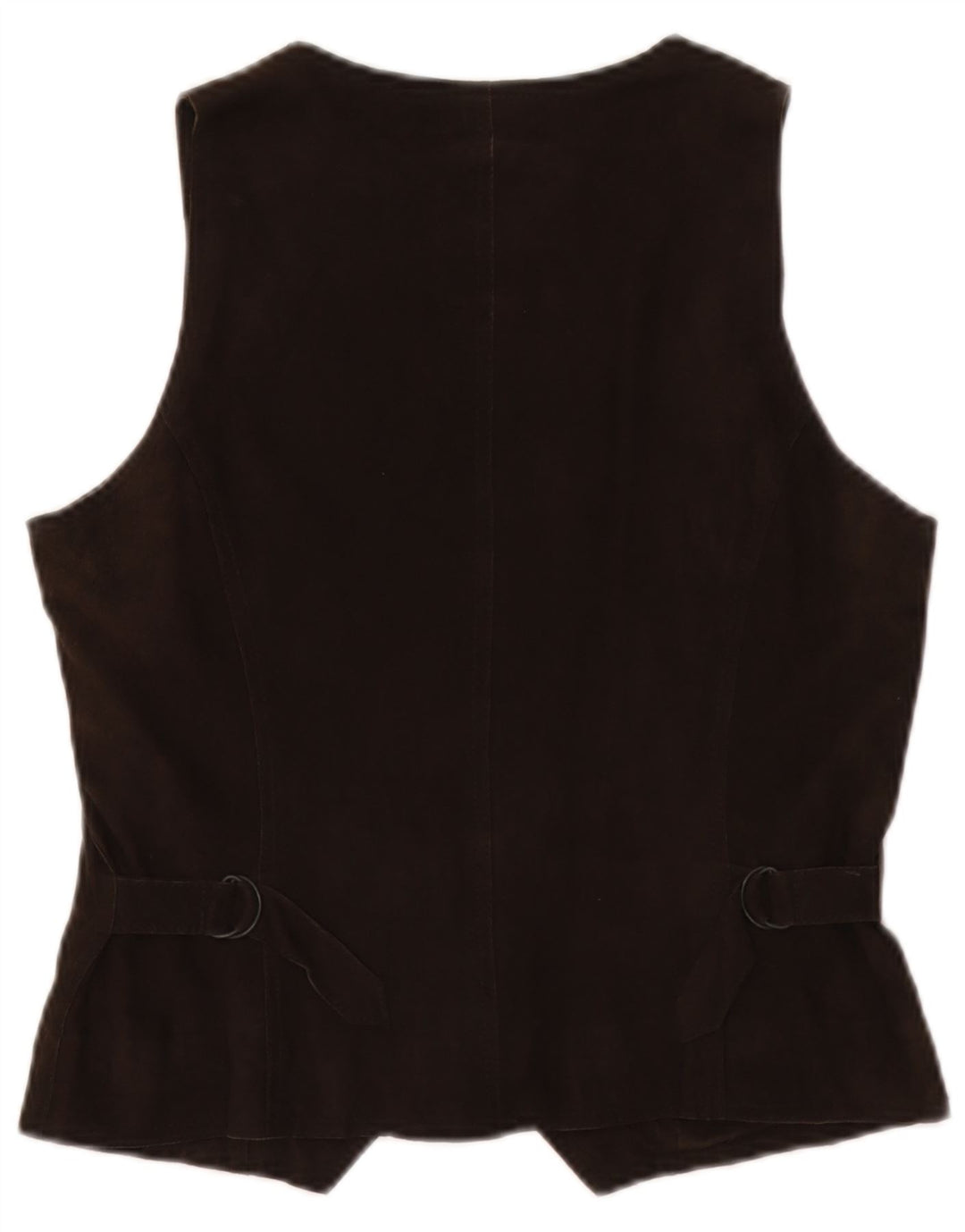 Gilet in pelle scamosciata da donna Marc O'Polo EU 38 in pelle marrone medio