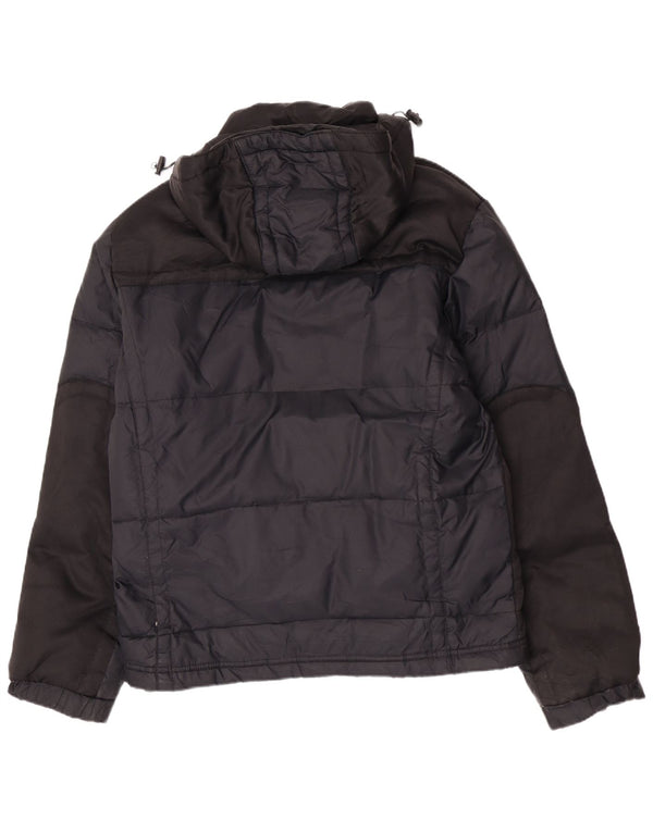 Giacca imbottita con cappuccio da uomo Gas UK 40 Large blu navy in poliammide