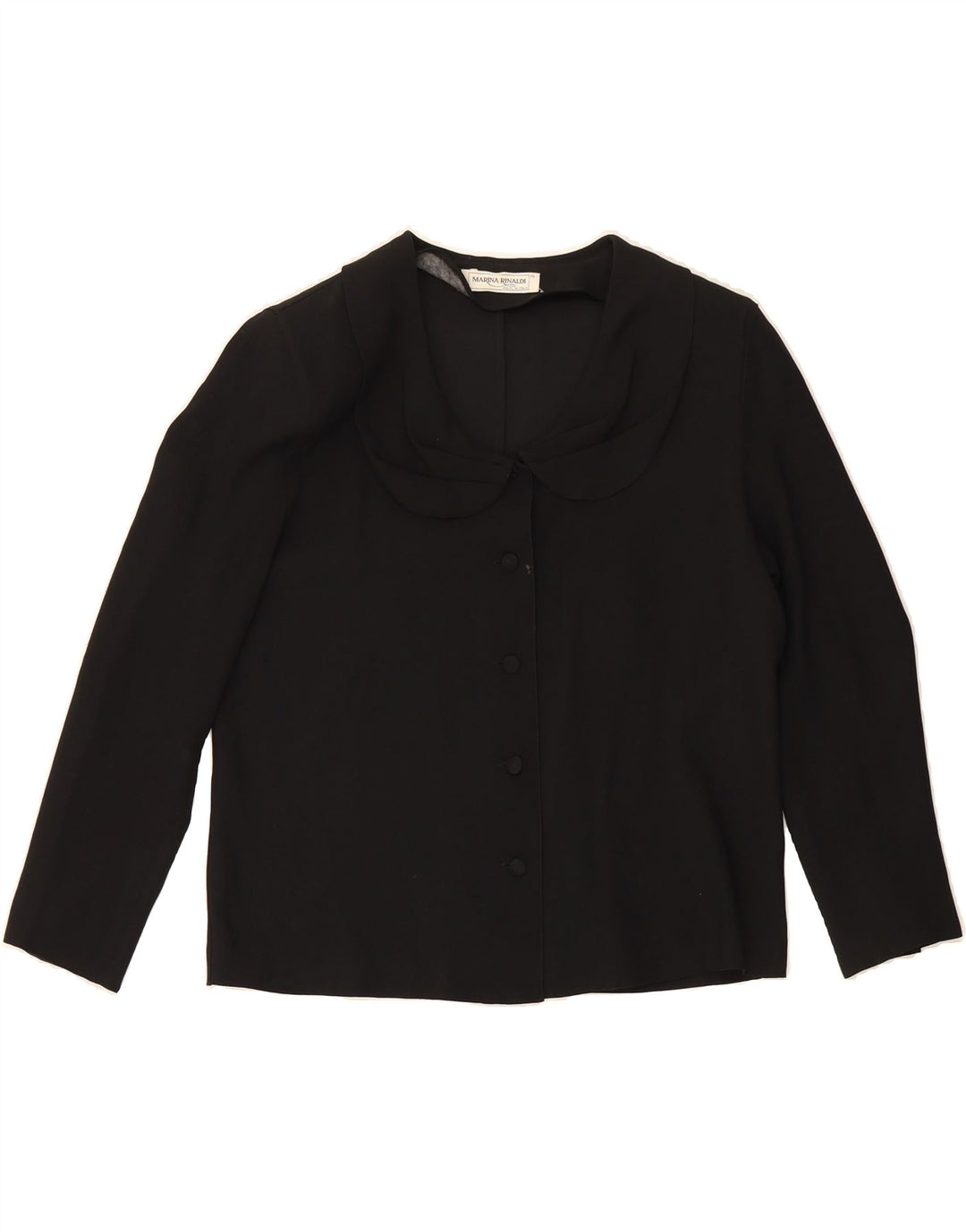 MARINA RINALDI Womens Oversized Shirt Blouse Size 19 Small Black Vintage Marina Rinaldi and Second-Hand Marina Rinaldi from Messina Hembry 