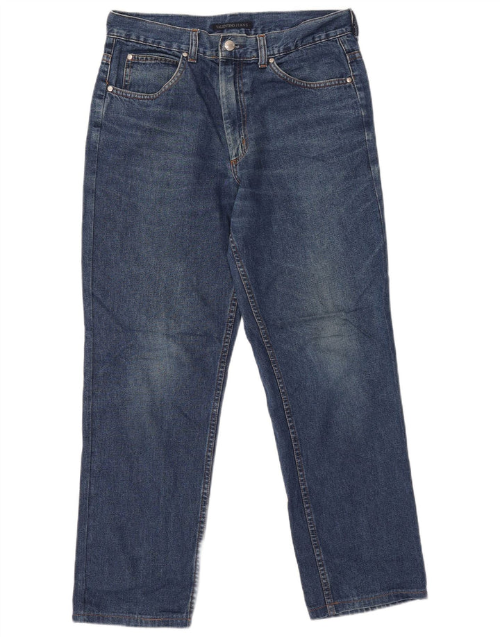 Jeans dritti da uomo Valentino W32 L28 Blu