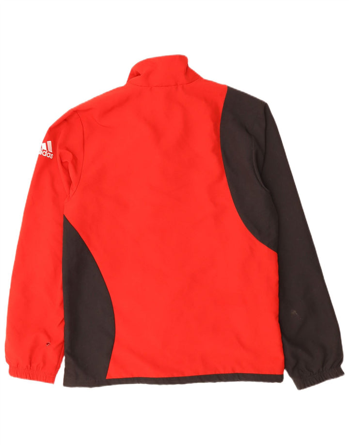 Giacca da tuta da uomo ADIDAS UK 36/38 Small Poliestere color block rosso