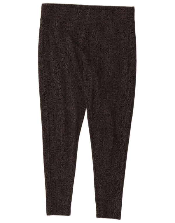 Leggings da donna Marks & Spencer UK 12 Poliestere a spina di pesce grigio medio