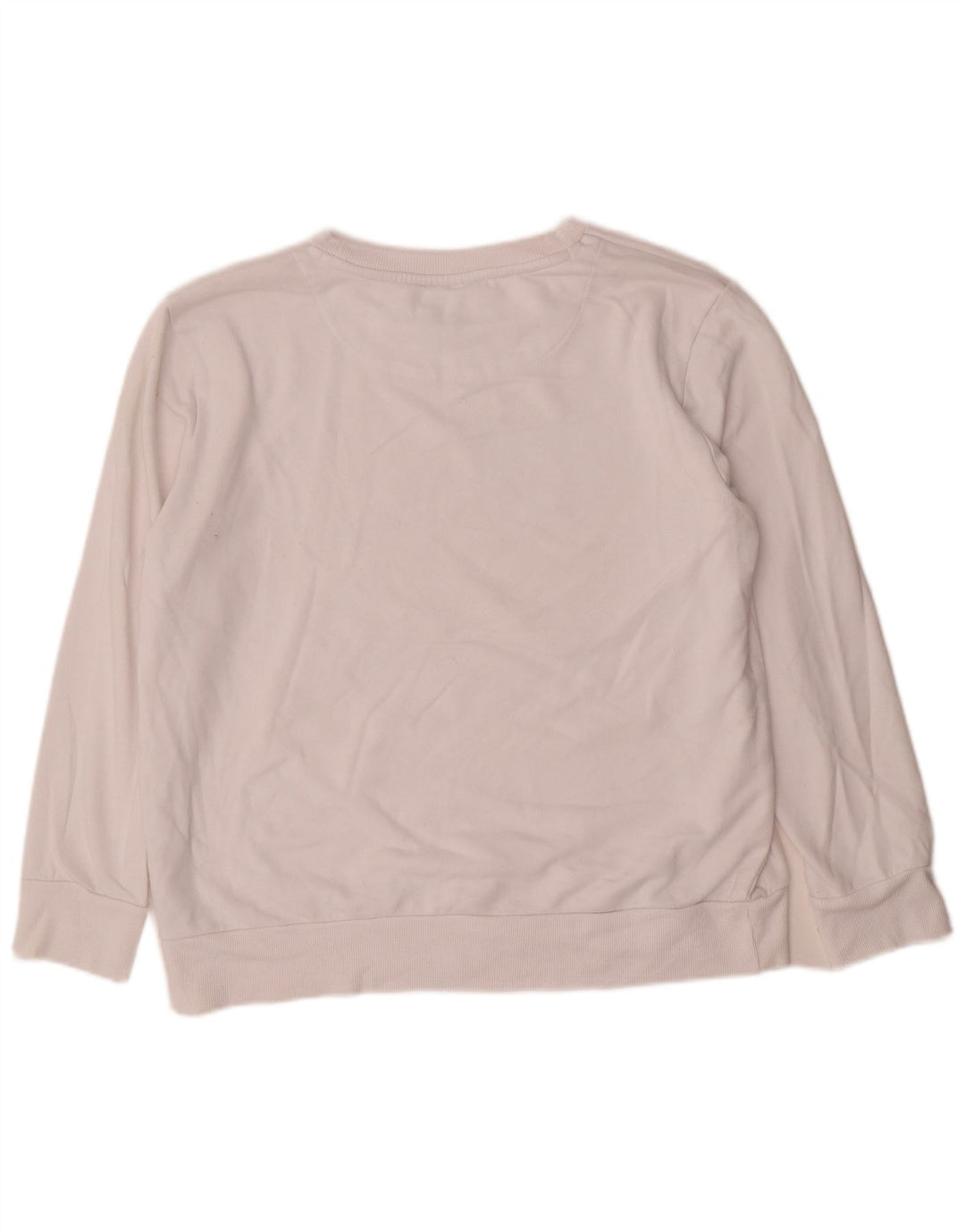 Felpa grafica da donna Dkny Maglione UK 14 Cotone bianco medio