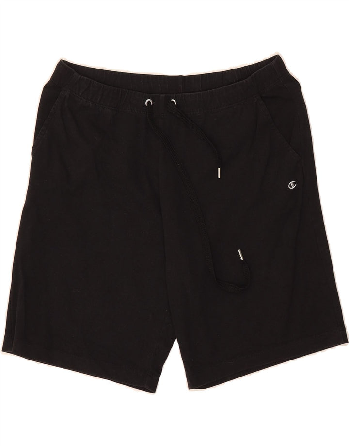 CHAMPION Mens Sport Shorts Medium  Black Cotton Vintage Champion and Second-Hand Champion from Messina Hembry 
