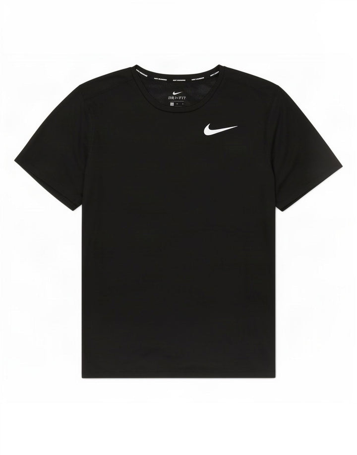 T-shirt Nike Dri Fit da uomo, grande, in poliestere nero