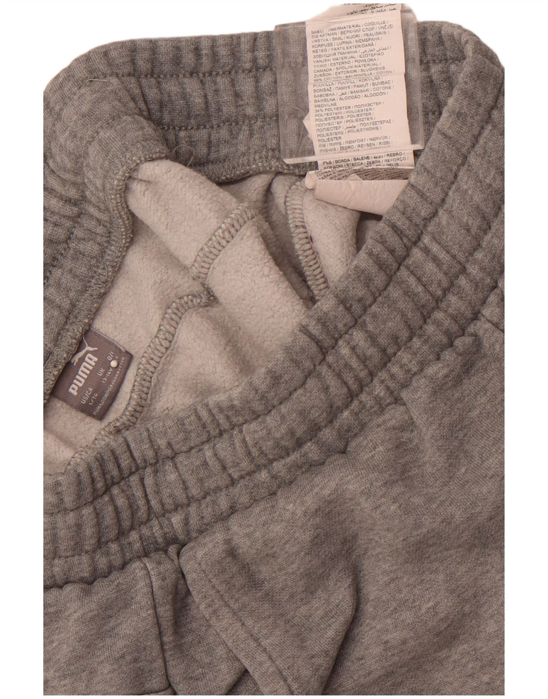 Pantaloni della tuta da ragazzo PUMA Joggers 13-14 anni in cotone grigio