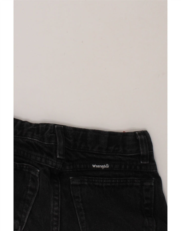 WRANGLER Boys Slim Jeans 9-10 Years W24 L25 Black Cotton Vintage Wrangler and Second-Hand Wrangler from Messina Hembry 