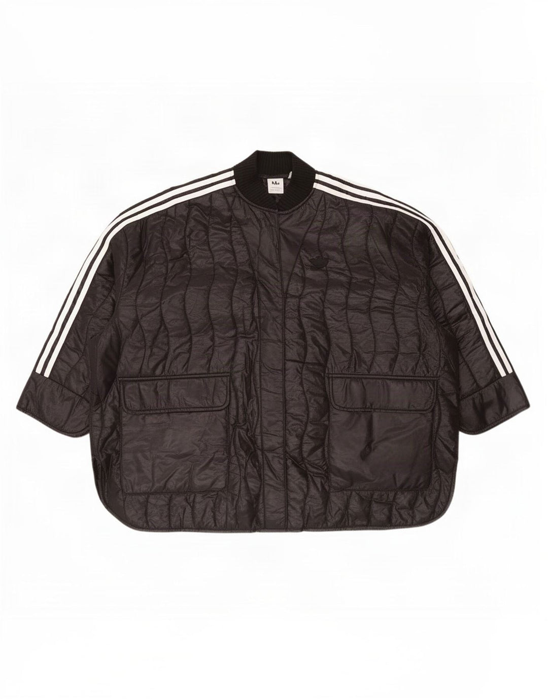 Giacca trapuntata oversize da donna Adidas taglia unica in poliammide nera