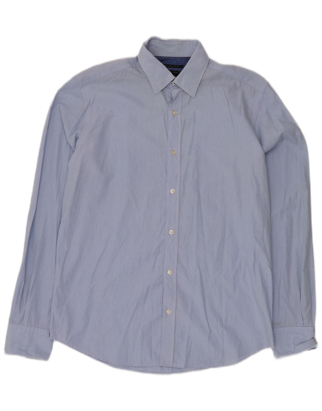MASSIMO DUTTI Camicia da uomo a quadretti blu medio