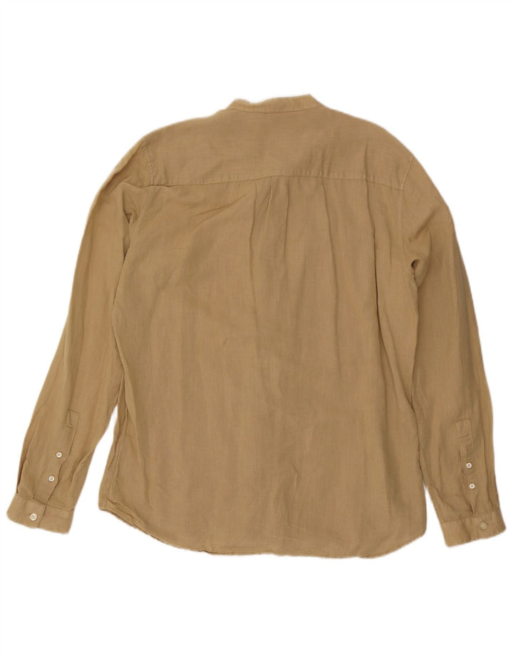 Camicia da uomo Rifle grande in lino beige