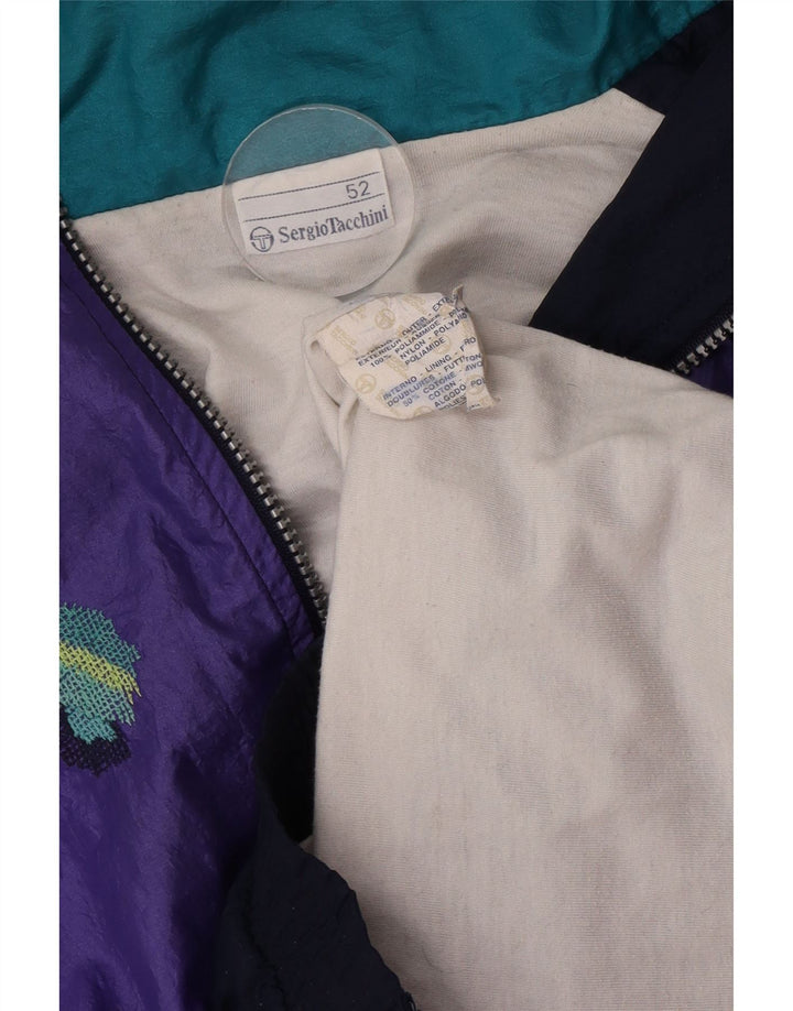 Giacca da tuta da uomo Sergio Tacchini IT 52 Large Blu Navy Colourblock