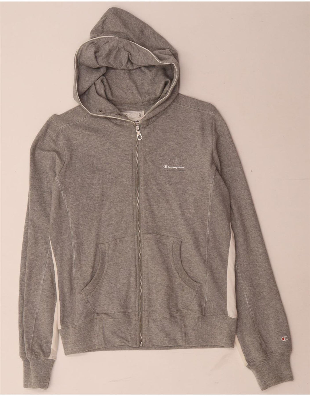 Maglione con cappuccio e zip Champion Heritage Classics da donna UK 14 Grigio medio