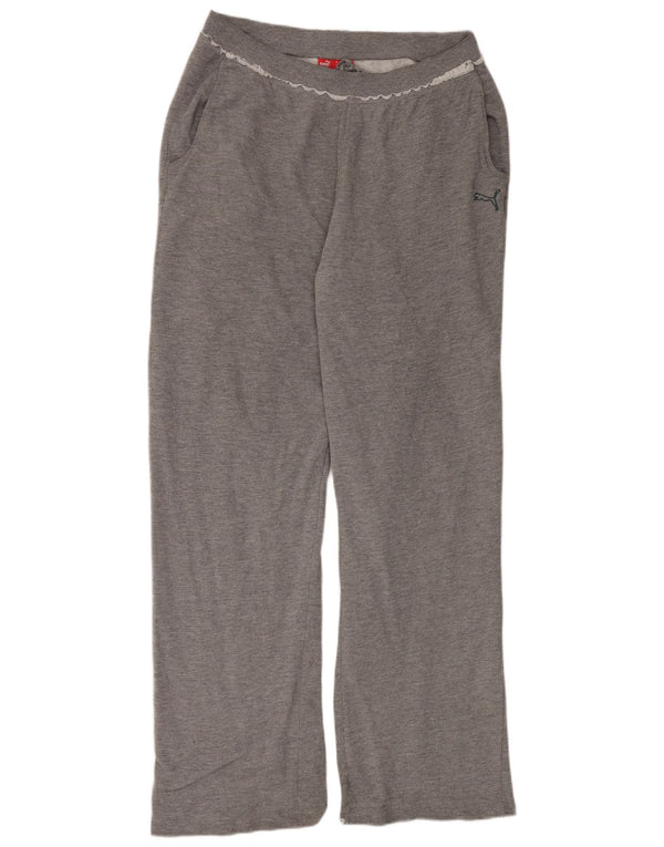 Pantaloni da tuta da donna Puma UK 16 Large Grigio Cotone