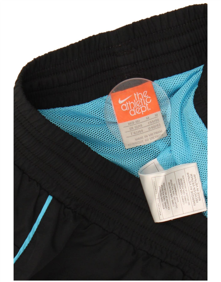 Pantaloncini sportivi Bermuda da donna NIKE UK 12/14 poliestere nero medio