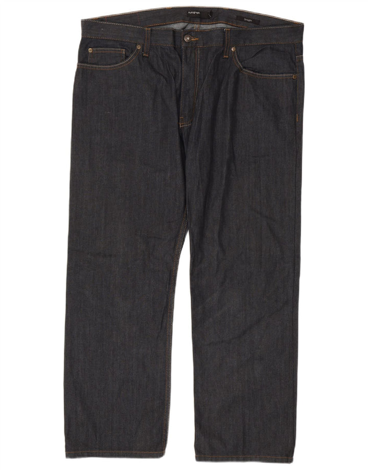 Jeans dritti da uomo Marks & Spencer W40 L29 cotone blu navy