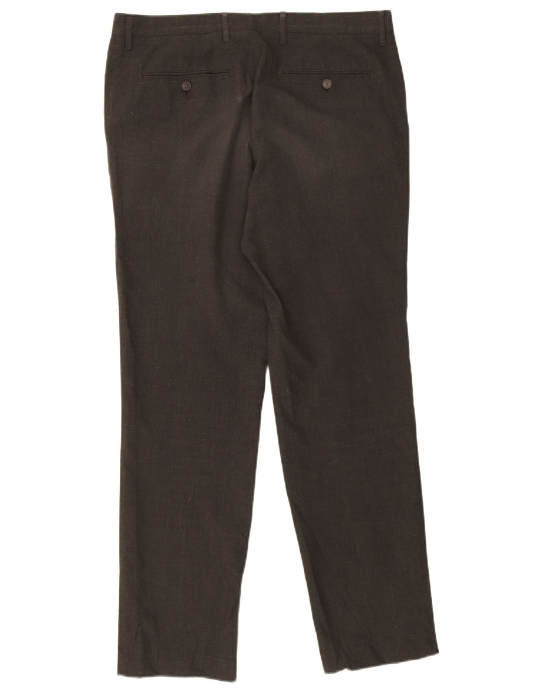 Pantaloni chino slim fit da uomo Marks & Spencer W34 L31 pied de poule grigio