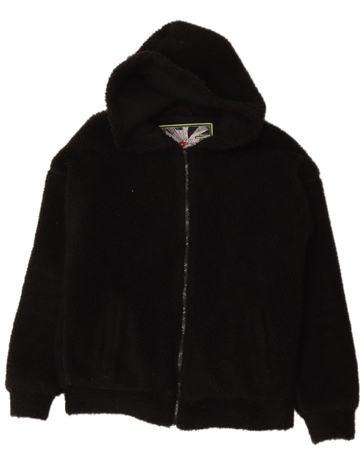 Giacca in pile con cappuccio da uomo Mistral UK 38 poliestere nero medio