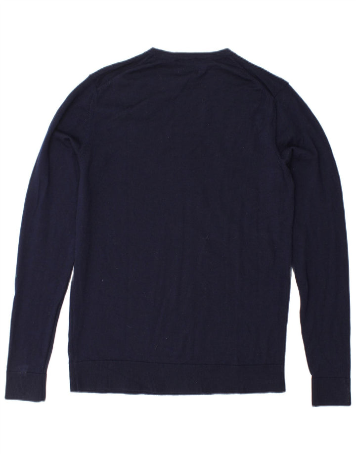 JACK & JONES Maglione maglione girocollo da uomo piccolo in lana blu navy