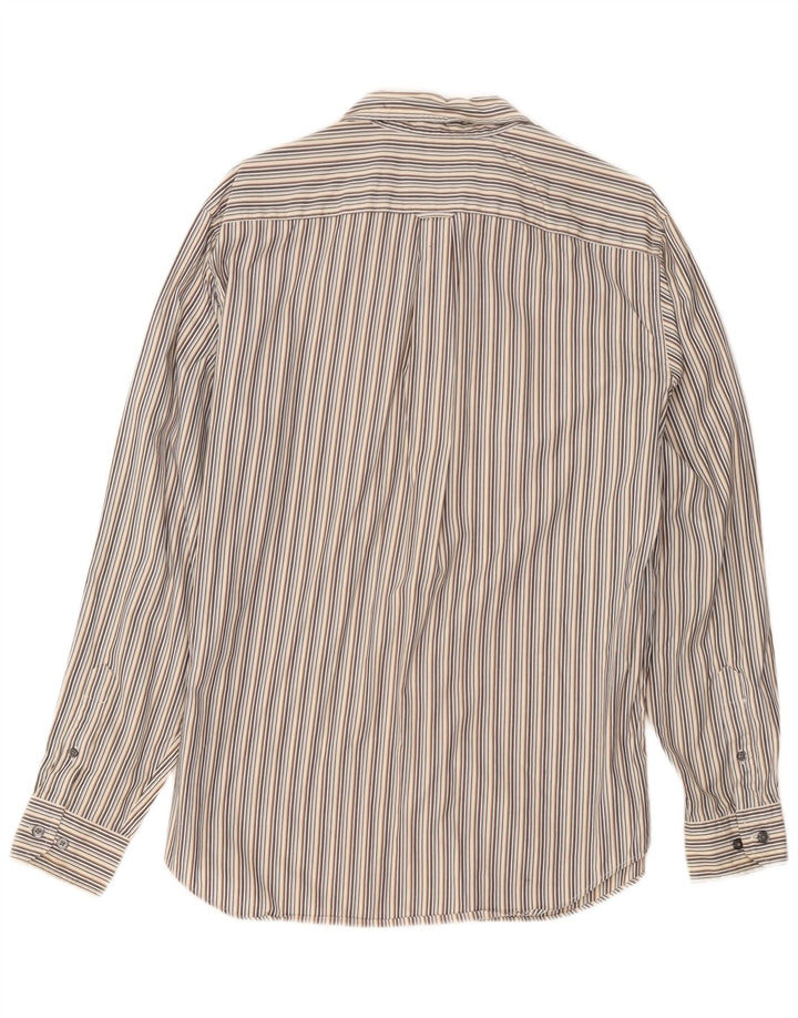 Camicia da uomo Nautica in cotone a righe grigio medio