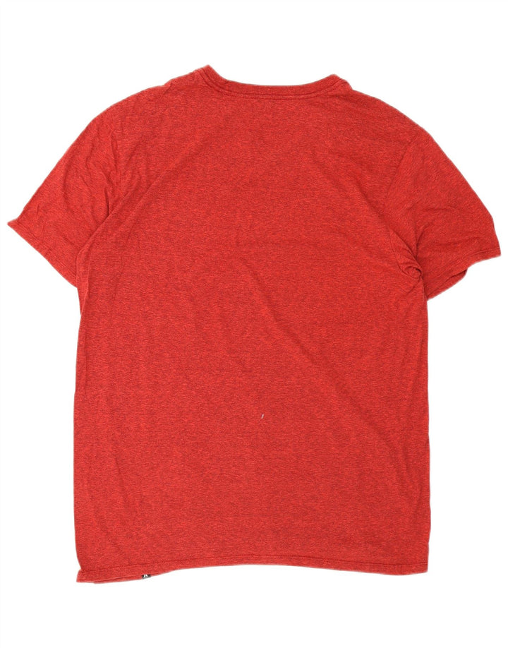 T-shirt da uomo Hurley Top grande in poliestere chiazzato rosso