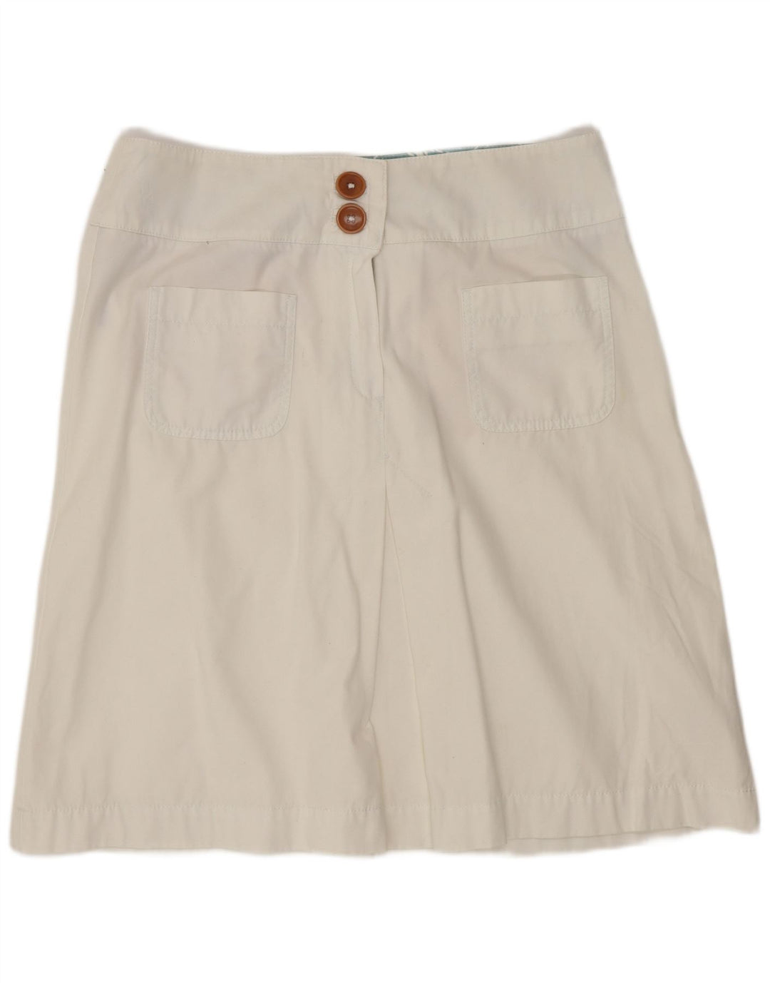 Gonna a trapezio da donna Boden UK 16 grande W32 cotone bianco