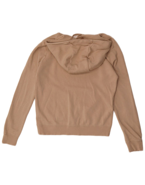 Felpa con cappuccio oversize da donna Nike UK 6 XS cotone beige