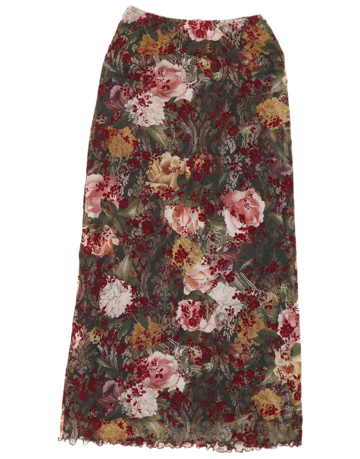 Gonna lunga da donna Urban Outfitters piccola W26 poliestere floreale multicolore