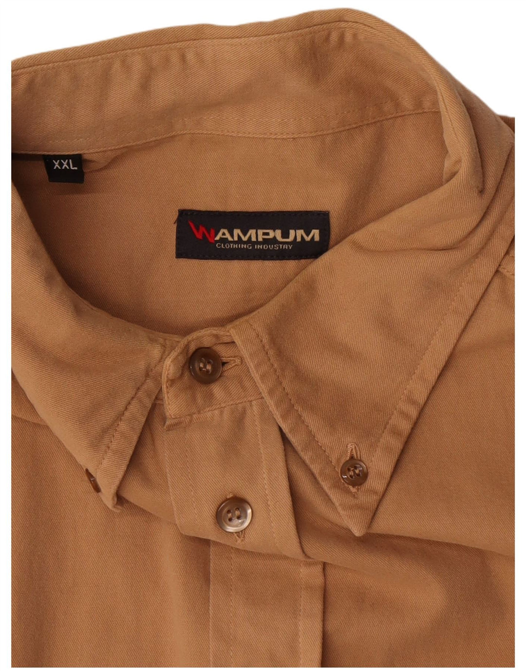 Camicia da uomo Wampum 2XL in cotone marrone