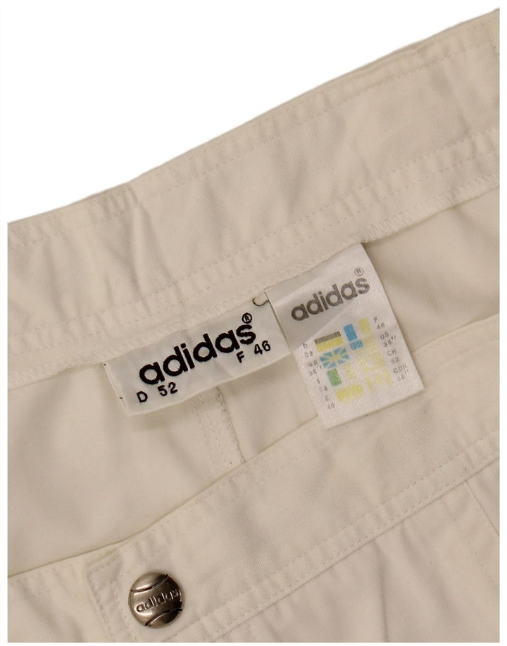 Pantaloncini chino da uomo ADIDAS W36 grandi poliestere bianco