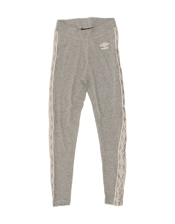 UMBRO Womens Leggings UK 6 XS Grey Cotton | Vintage Umbro | Thrift | Second-Hand Umbro | Used Clothing | Messina Hembry 