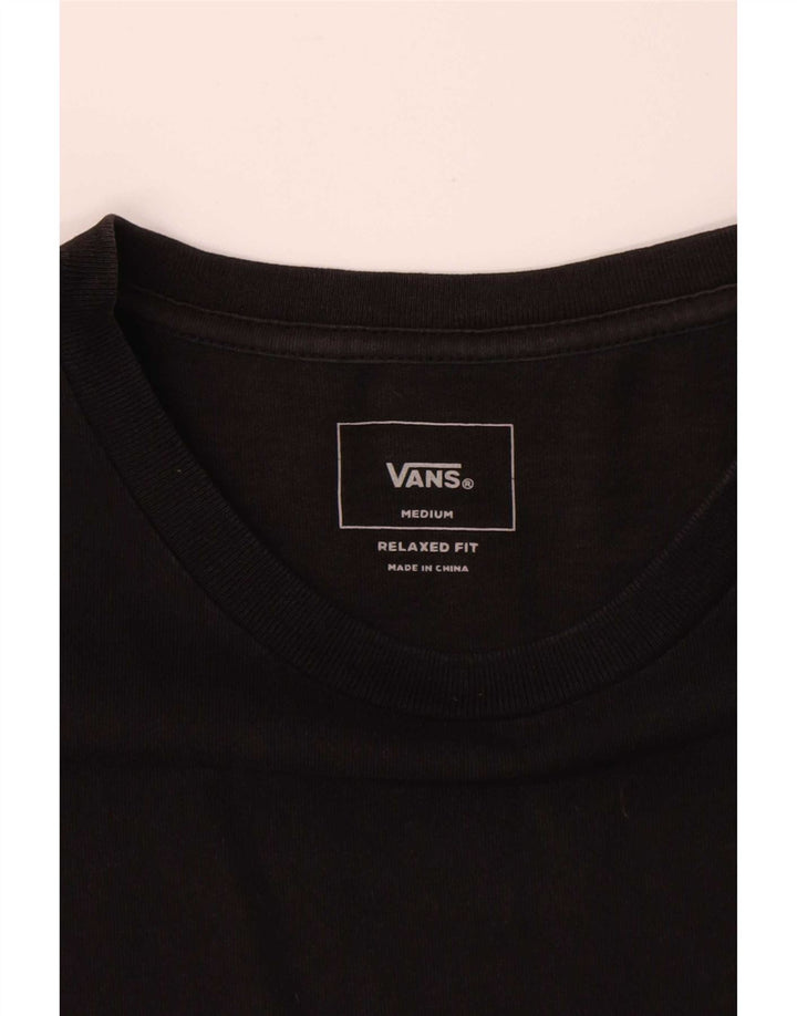 T-shirt da uomo Vans dalla vestibilità rilassata, cotone medio nero