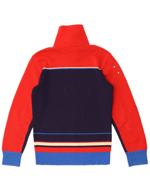 Maglione cardigan da donna Silvy IT 46 Large Blu Navy Colourblock