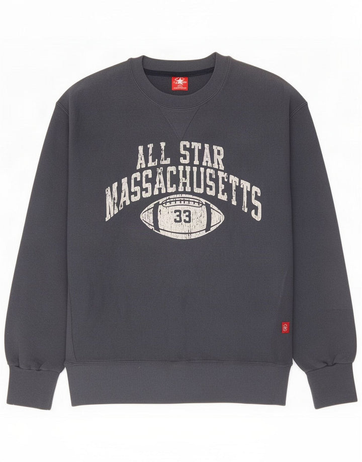 Converse Felpa grafica da uomo Maglione piccolo blu navy Cotone