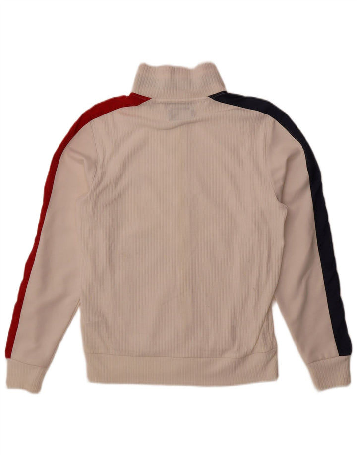 Giacca da ginnastica da uomo Sergio Tacchini piccola in poliestere color block bianco