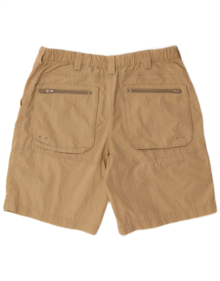 MARKS & SPENCER Pantaloncini cargo da uomo W34 grandi in cotone beige