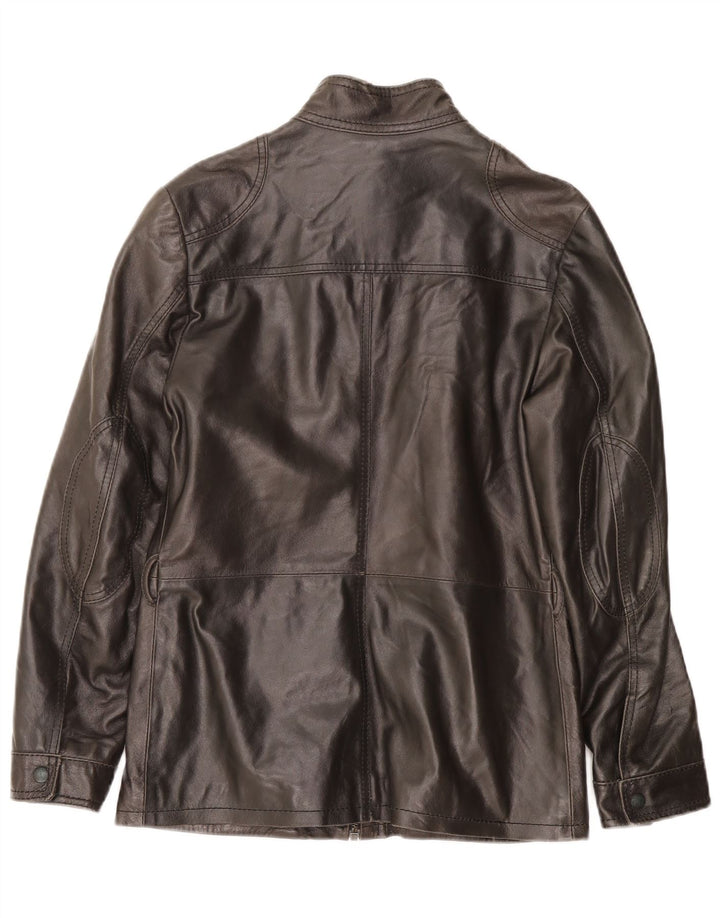 Giacca in Pelle Donna Suprema IT 42 Media Pelle Nera