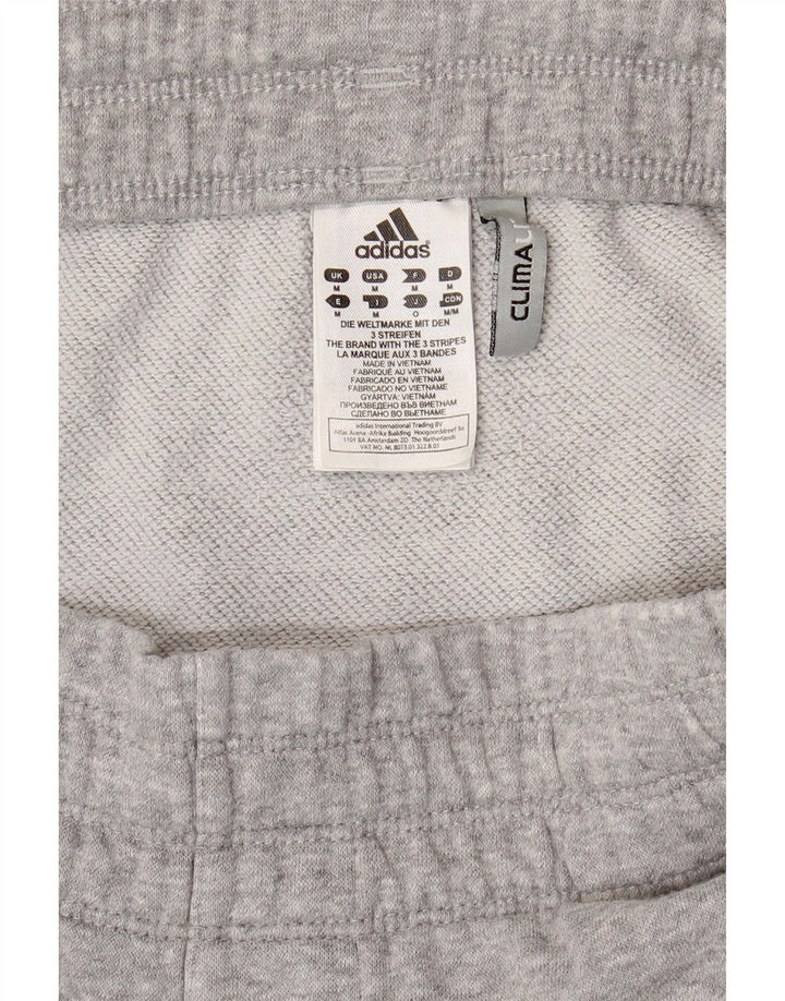 Pantaloni da tuta Adidas Climalite da uomo in cotone grigio medio