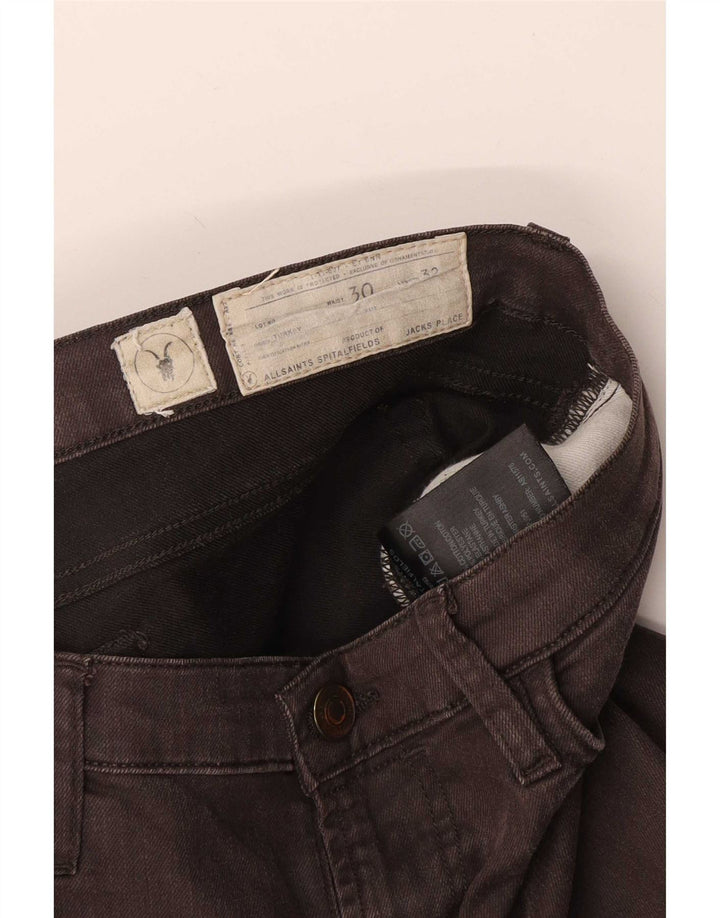 Jeans slim da donna All Saints W30 L32 cotone marrone
