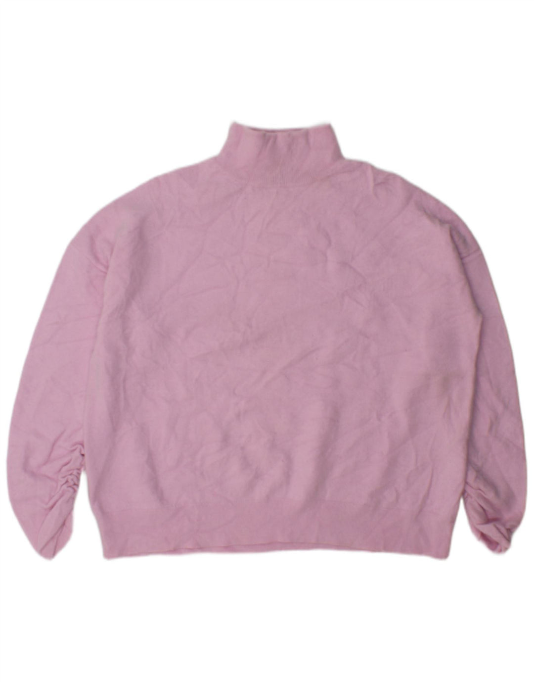 MINT VELVET Maglione maglione oversize da donna con collo dolcevita UK 10 Piccolo Rosa