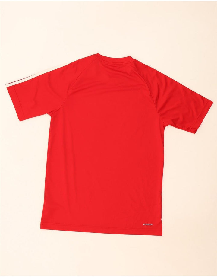 Maglietta Adidas Aeroready da uomo, piccola, in poliestere rosso
