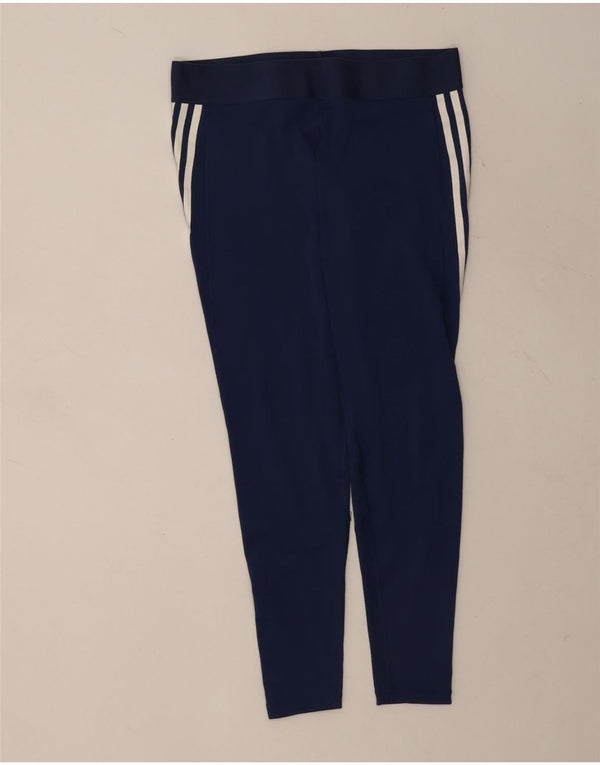 Leggings Adidas Aeroready da donna UK 16/18 Large Blu Navy