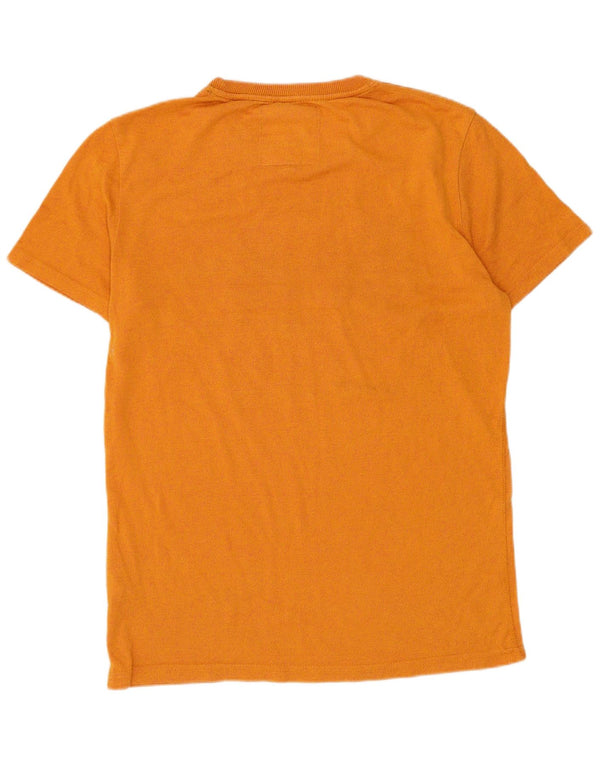 T-shirt grafica da uomo Superdry Top Small in cotone arancione