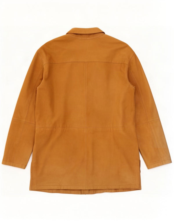 Giacca Donna in Pelle Scamosciata Effeti IT 48 XL Pelle Beige