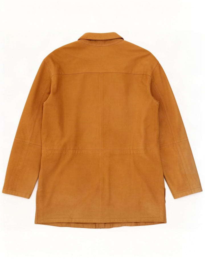 Giacca Donna in Pelle Scamosciata Effeti IT 48 XL Pelle Beige