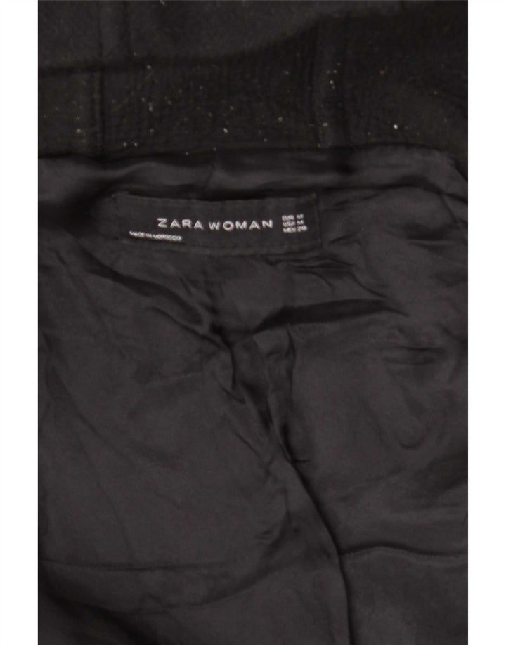 Giubbotto bomber con cappuccio da donna Zara UK 14 lana nera media
