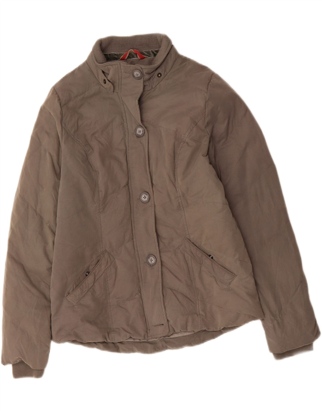 FAT FACE Womens Padded Jacket UK 12 Medium  Brown Vintage Fat Face and Second-Hand Fat Face from Messina Hembry 
