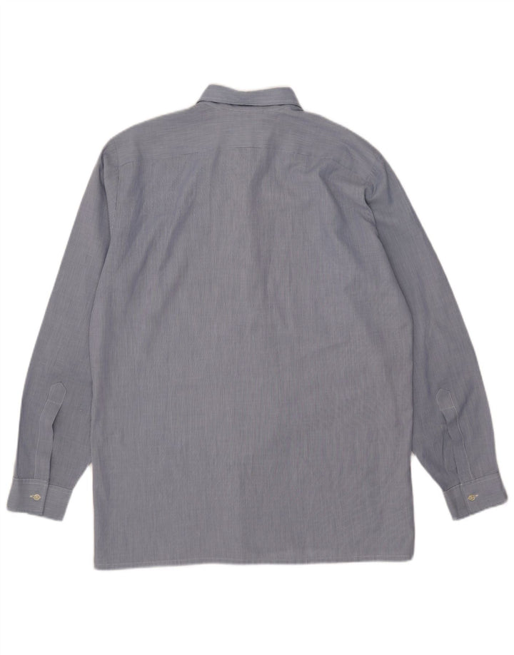 Camicia da uomo Pierre Cardin poliestere gessato blu medio