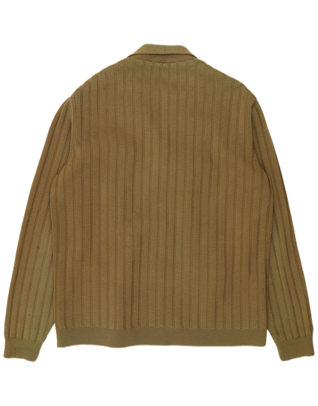 Giacca in pelle scamosciata lavorata a maglia da uomo Renna UK 38 Medio Cachi